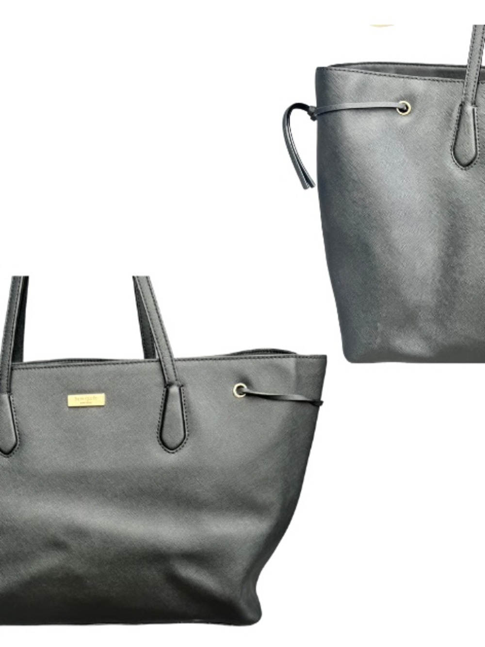 kate spade Black Tote with Gold Hardware